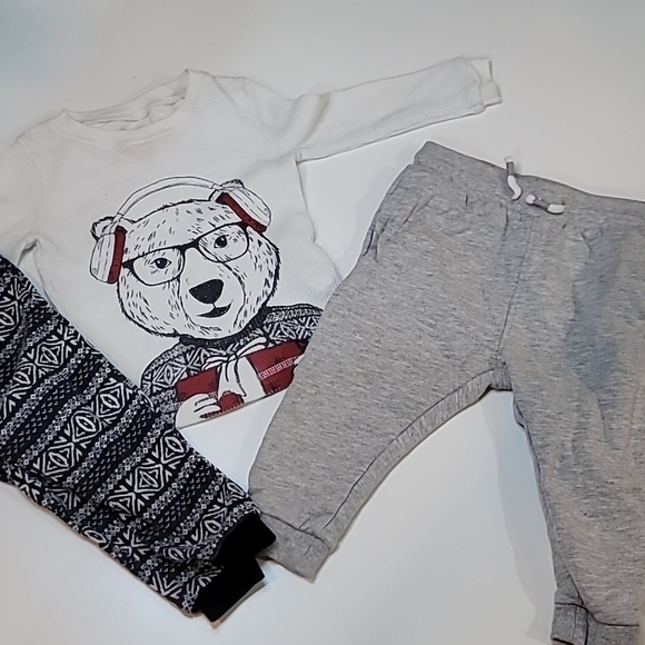 John Lewis Other - 5/$30 JOE FRESH Waffle Set Pajamas + JOHN LEWIS sweatpants